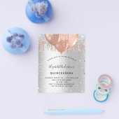 Begroting gouden ballonnen van het roos Quinceaner Flyer (Enkel)