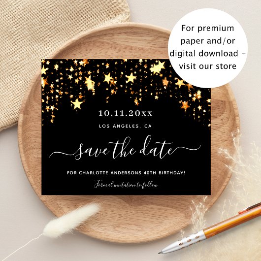 Begroting gouden sterren voor het roos op de geboo flyer