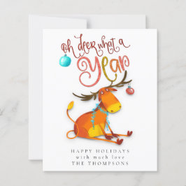 Begroting grappig Oh, wat een jaar vakantie-Kaart