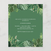 Begroting Greenery Tropical Afstuderen kondiging (Achterkant)