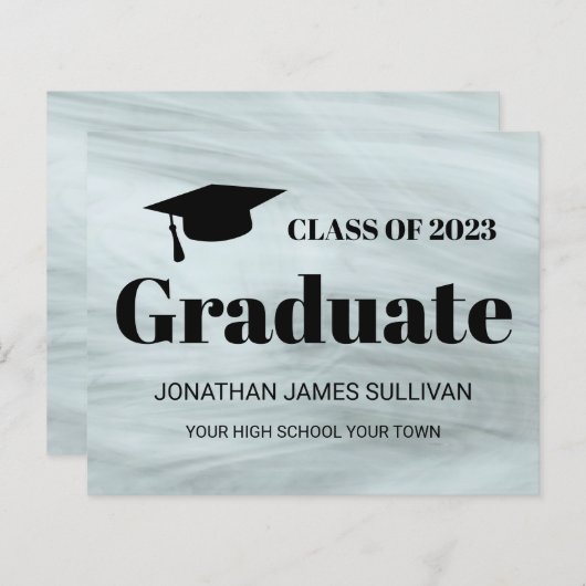 Begroting Grijs 2022 Aankondiging Afstuderen (Voorkant / Achterkant)