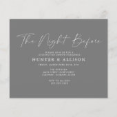 Begroting grijs 's nachts | Uitnodigingsbrochure Flyer (Voorkant)