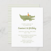 Begroting groene krokodil 1e uitnodiging van de da (Voorkant / Achterkant)