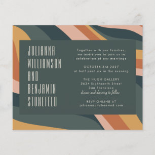 Begroting Groovy 70's aarthy Boho Stripes Wedding