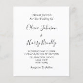 Begroting Grote Waterverf Floral Weddenschap (Voorkant)