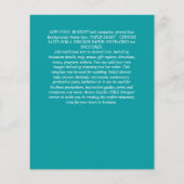 BEGROTING Gypsophila Mason Jar Modern Minimum WEDD Flyer (Achterkant)