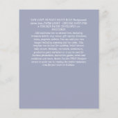 BEGROTING Gypsophila Mason Jar Modern Minimum WEDD Flyer (Achterkant)