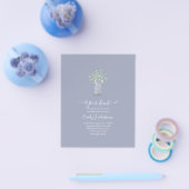 BEGROTING Gypsophila Mason Jar Modern Minimum WEDD Flyer (Enkel)