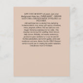 BEGROTING Gypsophila Mason Jar Modern Minimum WEDD Flyer (Achterkant)