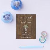 BEGROTING Gypsophila Mason Jar Modern Minimum WEDD Flyer (Enkel)