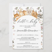 Begroting Hallo Baby shower Vloerbossen Kaart (Voorkant)