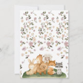 Begroting Hallo Baby shower Vloerbossen Kaart (Achterkant)