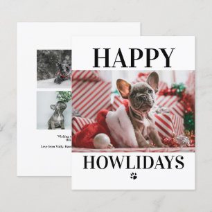 BEGROTING Happy Howlidays Kerstmis 5-fotokaart