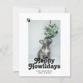 BEGROTING Happy Howlidays Pet Dog Kerstmis Kaart (Voorkant)