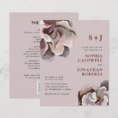 Begroting helemaal in één Abstracte Floral Wedding (Voorkant / Achterkant)