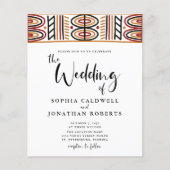 Begroting helemaal in één afrikaanse uitnodiging v (Voorkant)