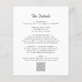 Begroting helemaal in één Boho Floral Folie Weddin (Achterkant)