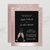 Begroting helemaal in één Champagne Glitter Weddin (Voorkant / Achterkant)