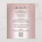 Begroting helemaal in één Champagne Glitter Weddin (Achterkant)