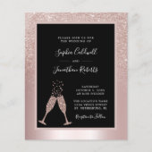 Begroting helemaal in één Champagne Glitter Weddin (Voorkant)