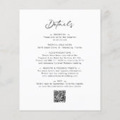 Begroting helemaal in één chic Calligraphy Wedding (Achterkant)