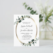 Begroting helemaal in één eBay Sage Wedding Invite (Staand voorkant)