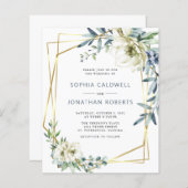 Begroting helemaal in één eucalyptus Floral Weddin (Voorkant / Achterkant)