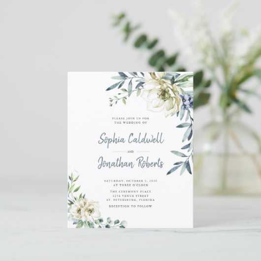 Begroting helemaal in één eucalyptus Floral Weddin