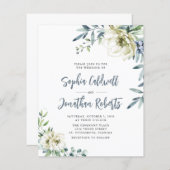 Begroting helemaal in één eucalyptus Floral Weddin (Voorkant / Achterkant)