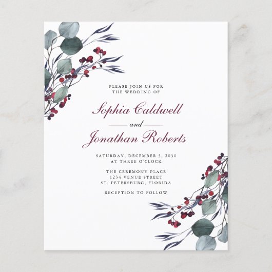 Begroting helemaal in één eucalyptus Holly Berries (Voorkant)