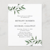 Begroting helemaal in één eucalyptus Leaves Weddin (Voorkant)