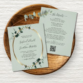 Begroting helemaal in één eucalyptus Sage Wedding  Flyer