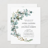 Begroting helemaal in één eucalyptus Weddenschap (Voorkant / Achterkant)