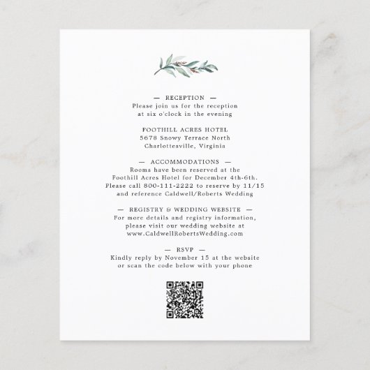 Begroting helemaal in één eucalyptus Weddenschap (Achterkant)