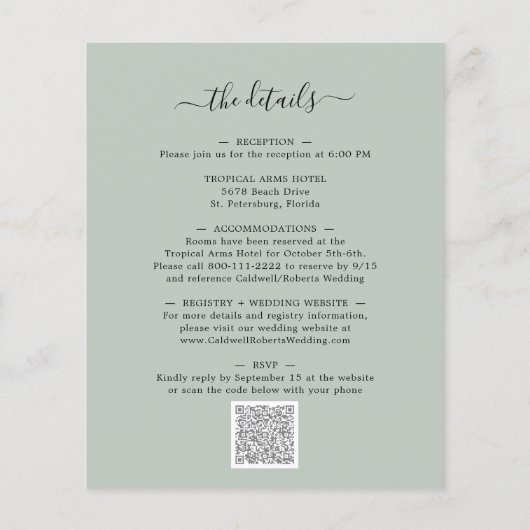 Begroting helemaal in één eucalyptus Weddenschap (Achterkant)