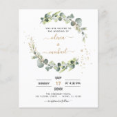 Begroting helemaal in één eucalyptus Weddenschap Flyer (Voorkant)