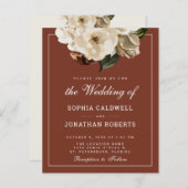 Begroting helemaal in één Floral Terracotta Weddin (Voorkant / Achterkant)