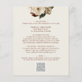 Begroting helemaal in één Floral Terracotta Weddin (Achterkant)