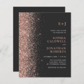 Begroting helemaal in één glitter Charcoal Wedding (Voorkant / Achterkant)