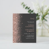 Begroting helemaal in één glitter Charcoal Wedding (Staand voorkant)