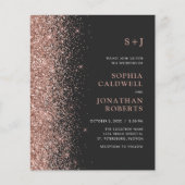 Begroting helemaal in één glitter Charcoal Wedding (Voorkant)