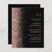 Begroting helemaal in één glitter op uitnodiging v (Voorkant / Achterkant)