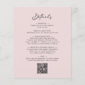 Begroting helemaal in één kalligrafie, uitnodigen  (Achterkant)