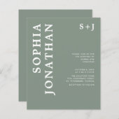 Begroting helemaal in één keer uitnodigend bandje (Voorkant / Achterkant)