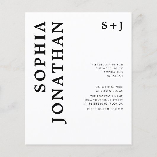 Begroting helemaal in één keer uitnodigend bandje (Voorkant)