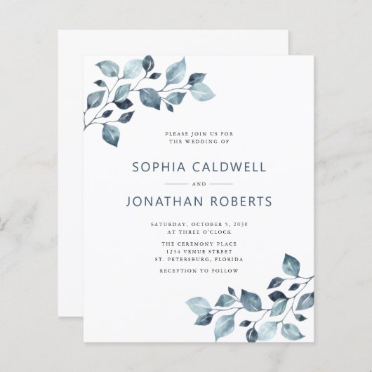 Begroting helemaal in één mosterd Blue Eucalyptus (Voorkant / Achterkant)