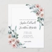 Begroting helemaal in één mosterd roze rozen bruil (Voorkant / Achterkant)