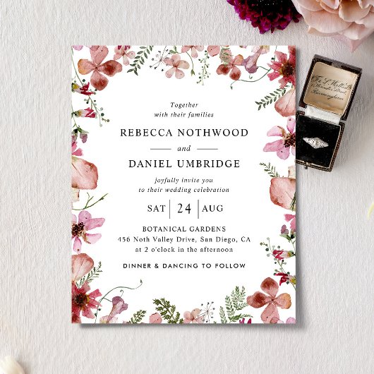 Begroting helemaal in één perzikenbloem huwelijksu