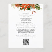 Begroting helemaal in één poinsettia Winter Weddin (Achterkant)