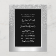 Begroting helemaal in één Silver Foil Wedding Uitn